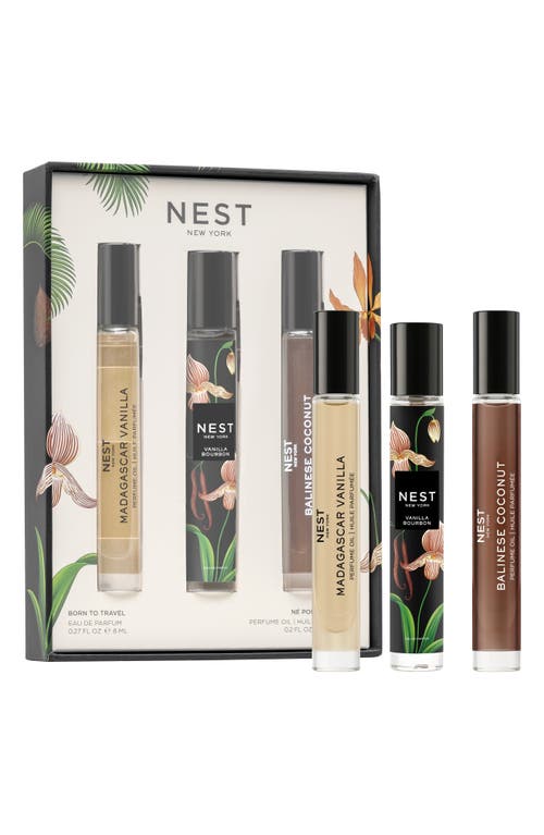 Nest New York Born To Travel Eau De Parfum Oil Rollerball Trio $102 Value In Transparent