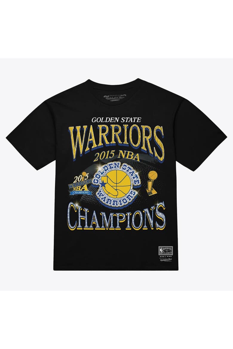 Men's Mitchell & Ness Black Golden State Warriors Champions Era T-Shirt, Main, color, Black