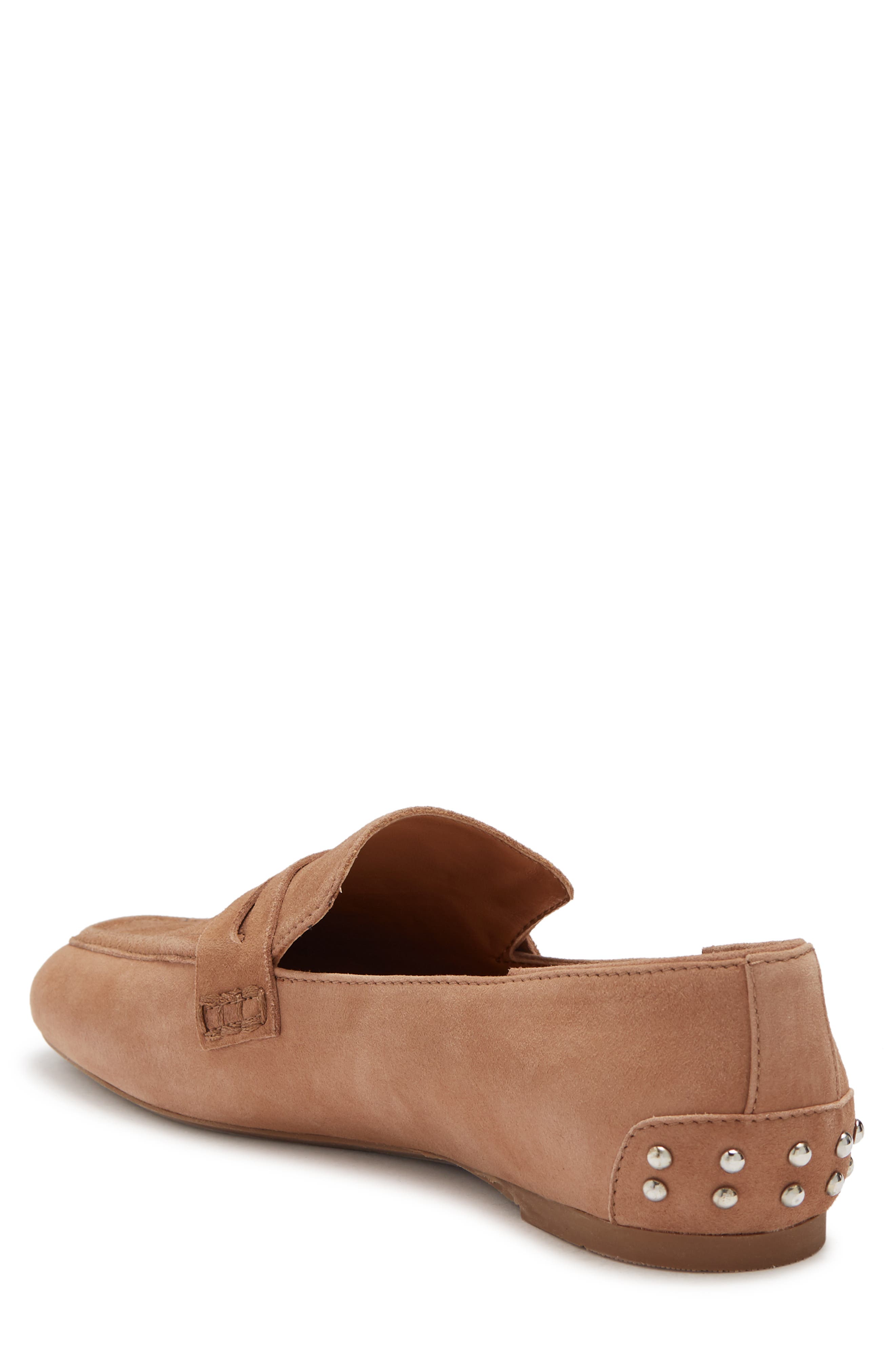 Julia Water Resistant Penny Loafer, Alternate, color, LIGHT TAUPE