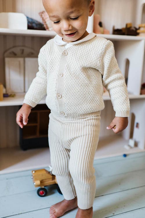 Ely's & Co. Looms Bubble Knit Collection In Beige