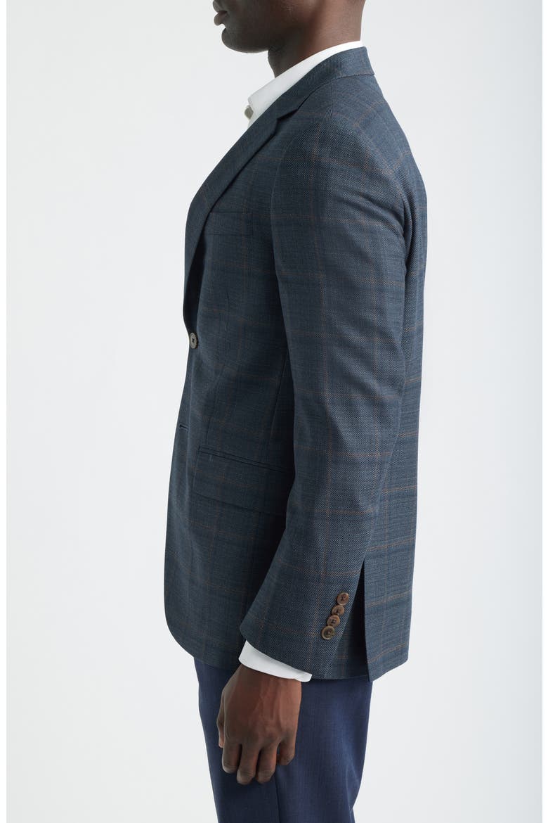Flynn Classic Fit Green Plaid Wool Sport Coat, Alternate, color, GREEN