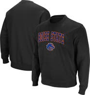 COLOSSEUM Men's Colosseum Black Boise State Broncos Arch & Logo Tackle Twill Pullover Sweatshirt