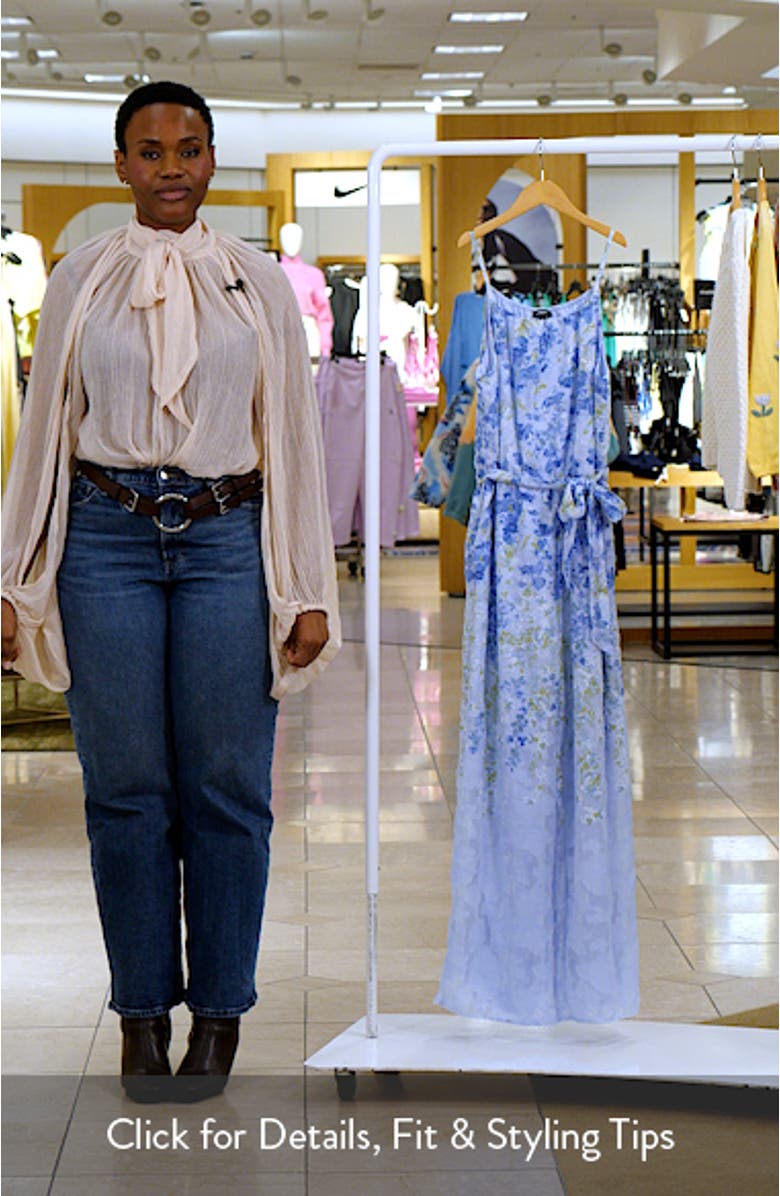 Kids' Floral Wide Leg Chiffon Jumpsuit, sales video thumbnail