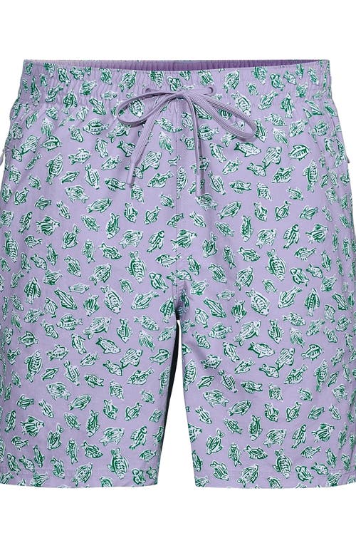 LANDS' END LANDS' END 7 INCH VOLLEY HYDROLINER SWIM TRUNKS