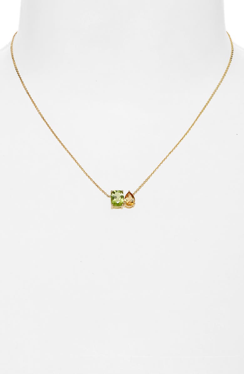 Bony Levy 14K Gold Citrine & Peridot Pendant Necklace, Alternate, color, 