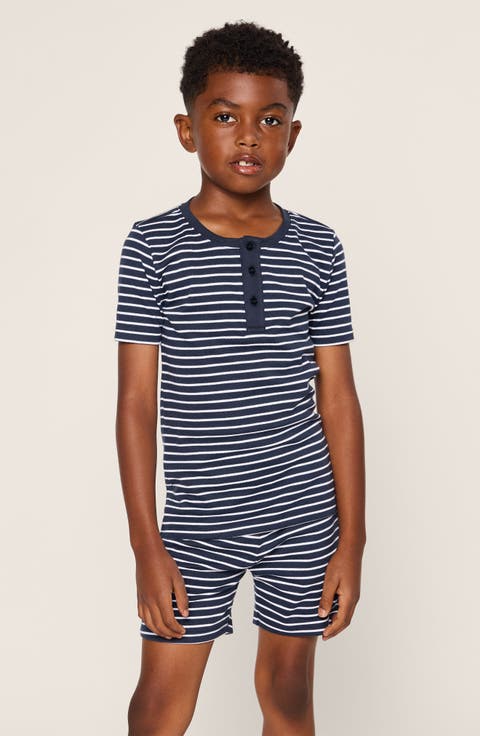 Kids' Stripe Fitted Two-Piece Pima Cotton Pajamas (Toddler & Little Kid)
