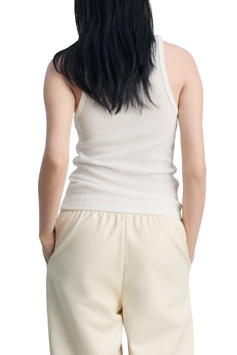 Fine Rib Knit Tank, Alternate, color, ECRU