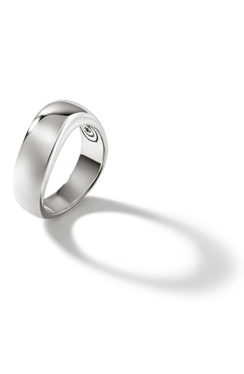 John Hardy Surf Sterling Silver Band Ring, Alternate, color, Silver