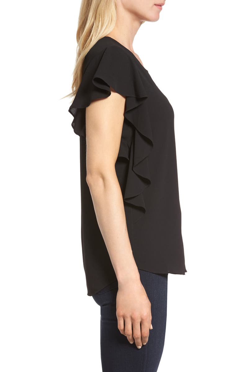 Bobeau Ruffle Cap Sleeve Top, Alternate, color, 