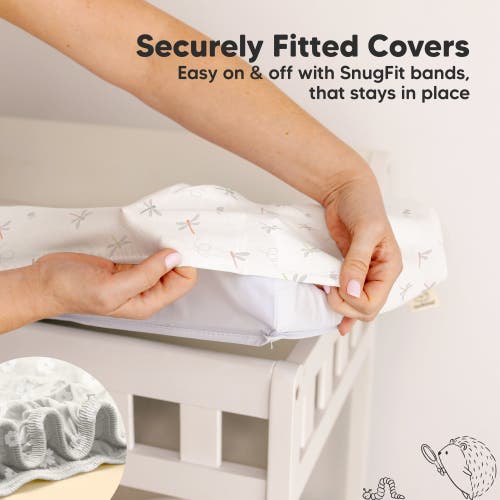 Keababies 2-pack Isla Changing Pad Covers In Meadow