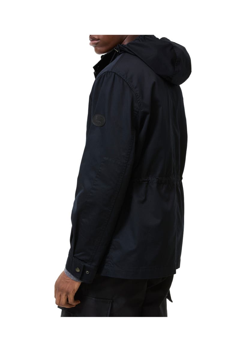 Gabardine Euston Hooded Jacket with Warmer, Alternate, color, Coal blue