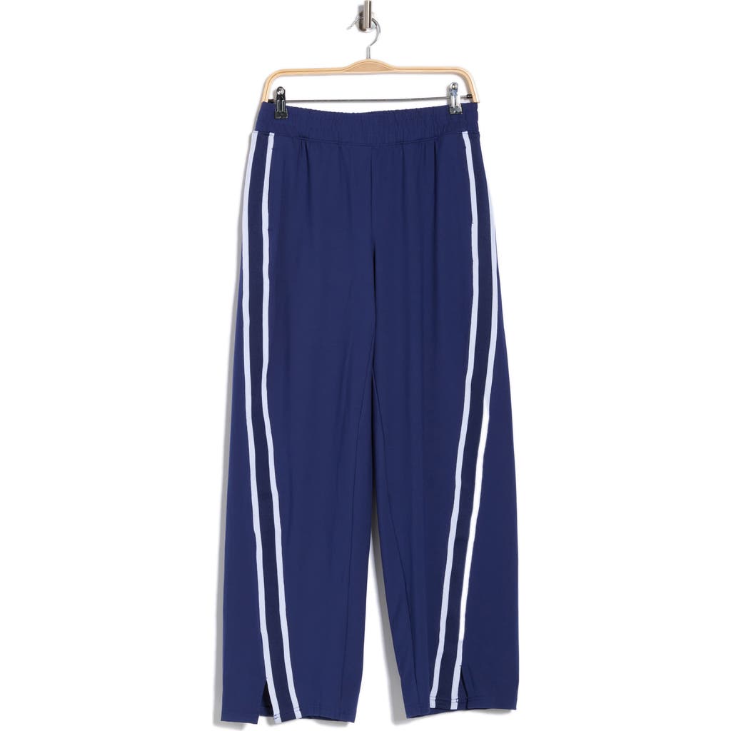 90 Degree By Reflex Contrast Stripe Pants In Blue