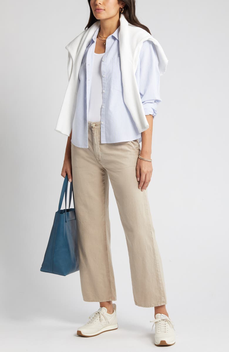 beachlunchlounge Long Sleeve Shirt, Main, color, Studio Blue