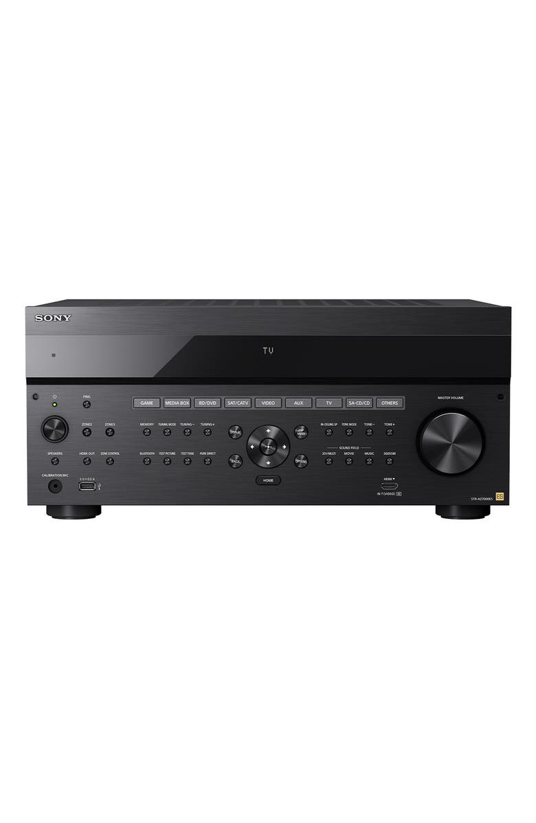Sony STR-AZ7000ES 13.2 Channel 8K Home Theater AV Receiver with Dolby Atmos, DTS X, IMAX Enhanced, Google Assistant, & Works with Sonos, Alternate, color, Black