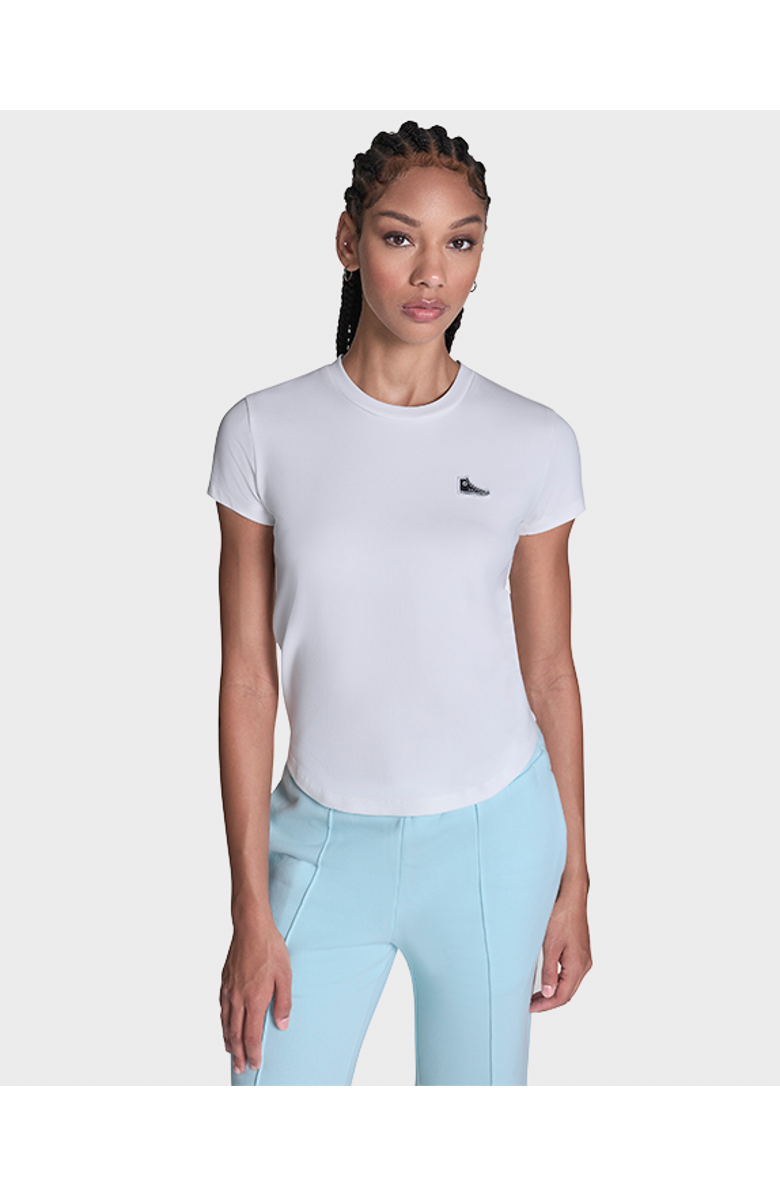 Converse Sneaker Patch T-Shirt, Main, color, White 10A