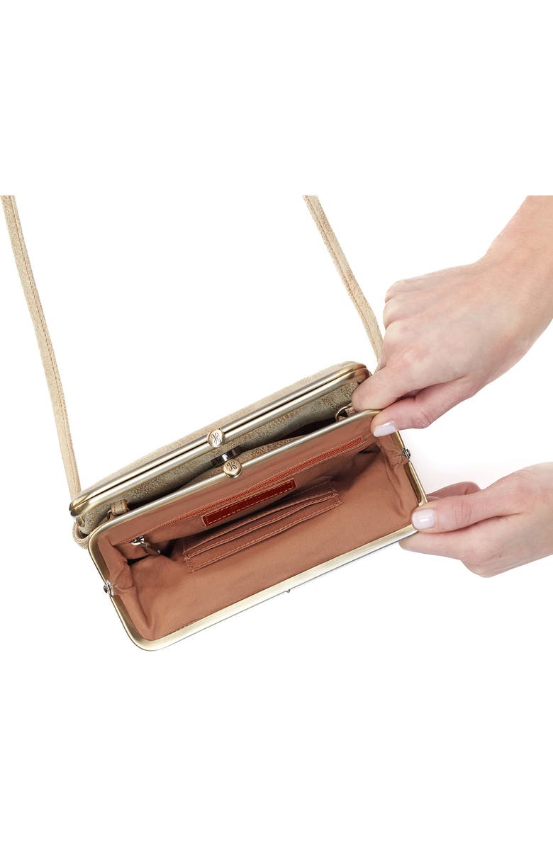 HOBO Lauren Leather Frame Crossbody Bag, Alternate, color,