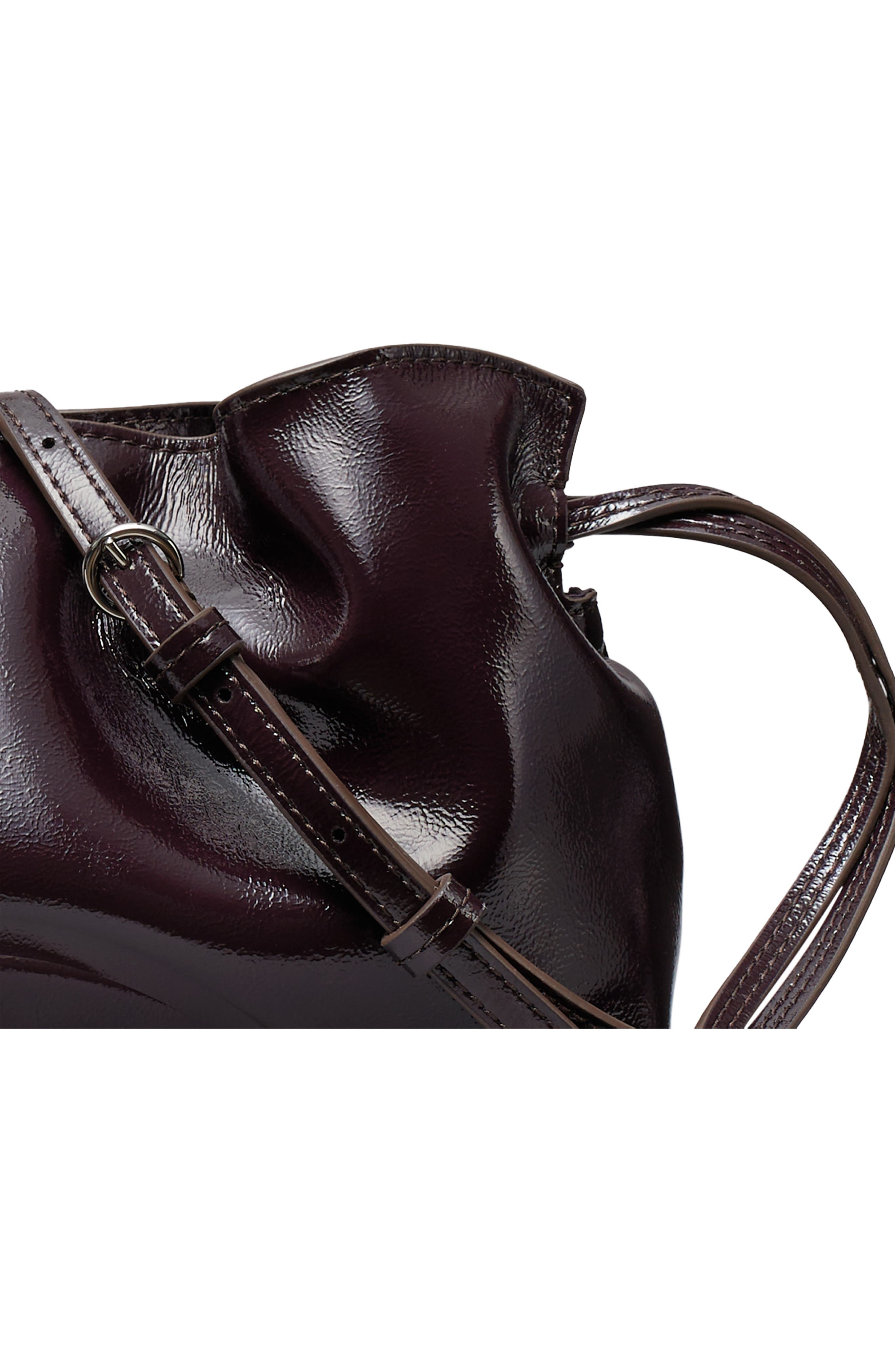 Ella Distressed Drawstring Pouch, Alternate, color, MULBERRY
