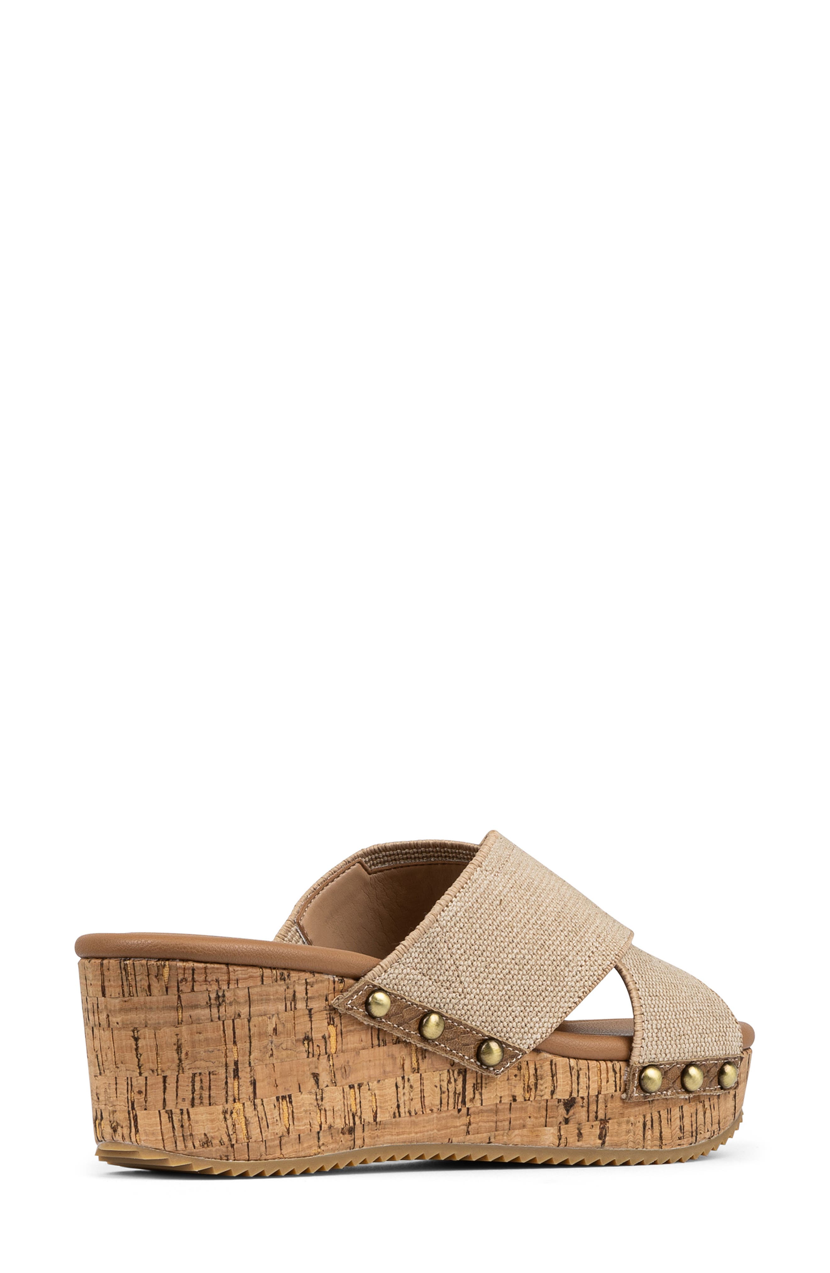 Donald Pliner Summer Platform Wedge Sandal, Alternate, color, Tobacco