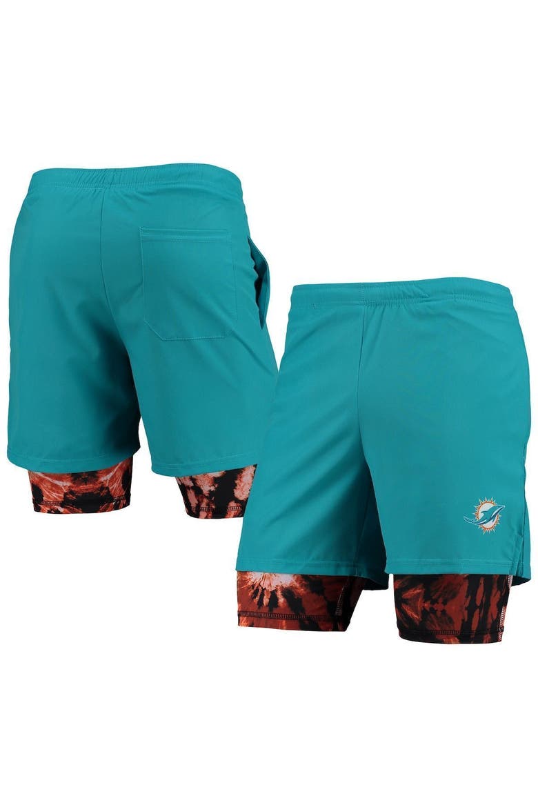 Men's FOCO Aqua Miami Dolphins Running Shorts, Main, color, Aqua