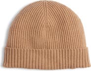 Nordstrom Cashmere Rib Cuff Beanie