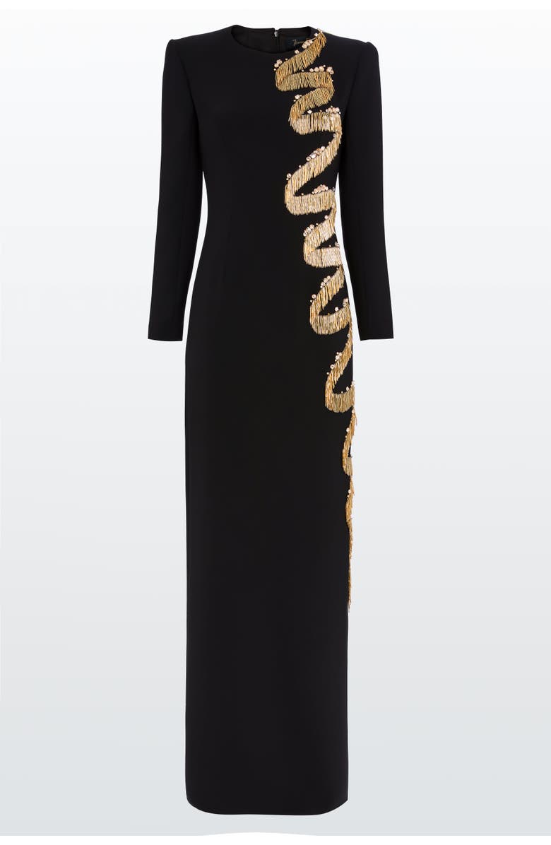 Jenny Packham Liberty maxi dress, Main, color, Liquorice