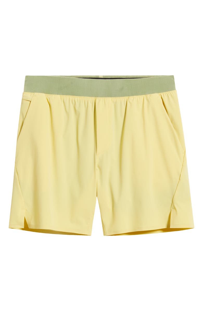 TEN THOUSAND Set 6.5-Inch Water Repellent Cross Training Shorts, Alternate, color, Dusky Citron