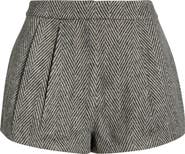 ASTR the Label Sorine Herringbone Wool Blend Shorts