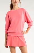 Zella Soft Luxe Boxy Crew Sweatshirt