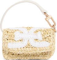 Sam Edelman Lynn Mini Raffia & Leather Wallet