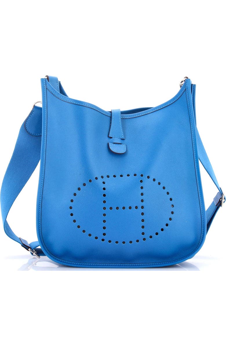 Pre-Owned Hermes Evelyne Bag Gen III Epsom PM, Main, color, Mykonos