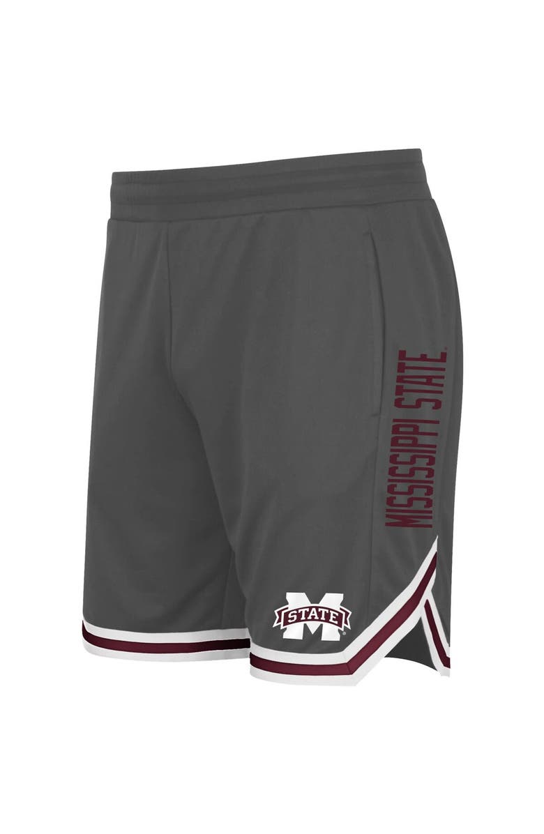 COLOSSEUM Men's Colosseum Charcoal Mississippi State Bulldogs Team Continuity Shorts, Alternate, color, 
