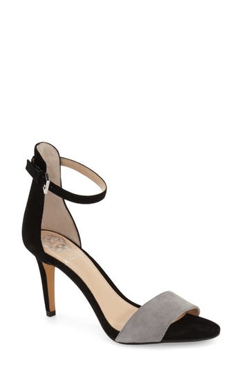 Vince Camuto 'court' Ankle Strap Sandal In Black