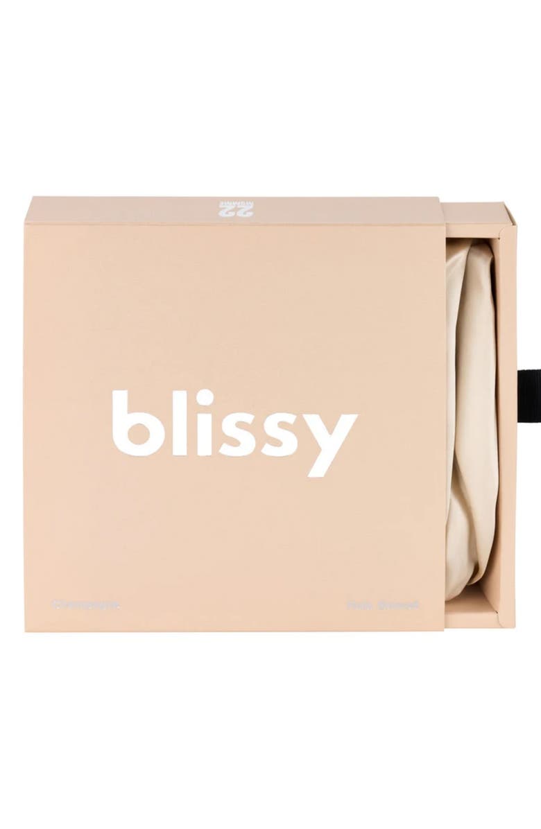 BLISSY Halo Silk Bonnet, Alternate, color, Champagne