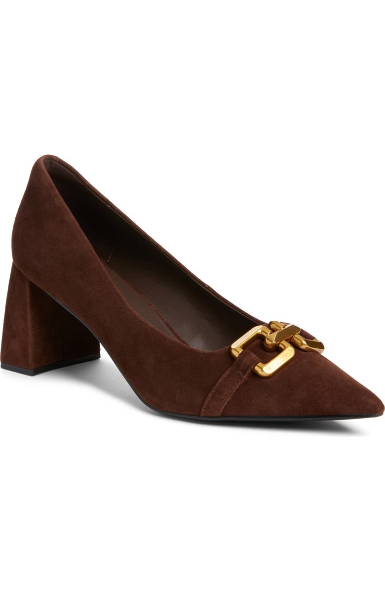 Jeffrey Campbell Lasting 2 Pump, Main, color, Brown Suede Bronze