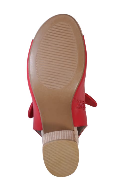 Gc Shoes Women's Kimora Knot Detail Block Heel Dress Sandals In Red