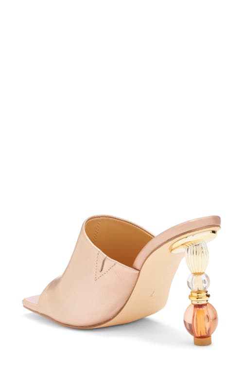 Ashley Kahen Women's Fame Crystal Ball Heel Sandals In Rose Gold