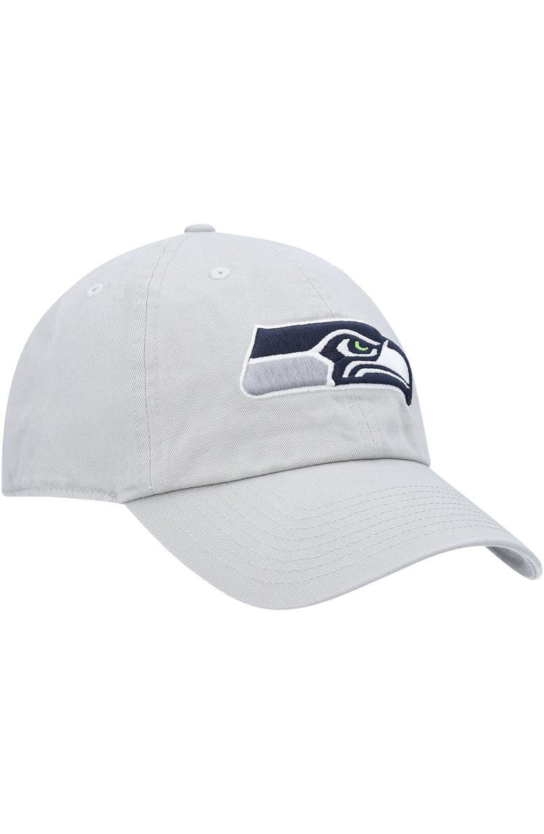 '47 Men's '47 Gray Seattle Seahawks Clean Up Adjustable Hat, Alternate, color, 