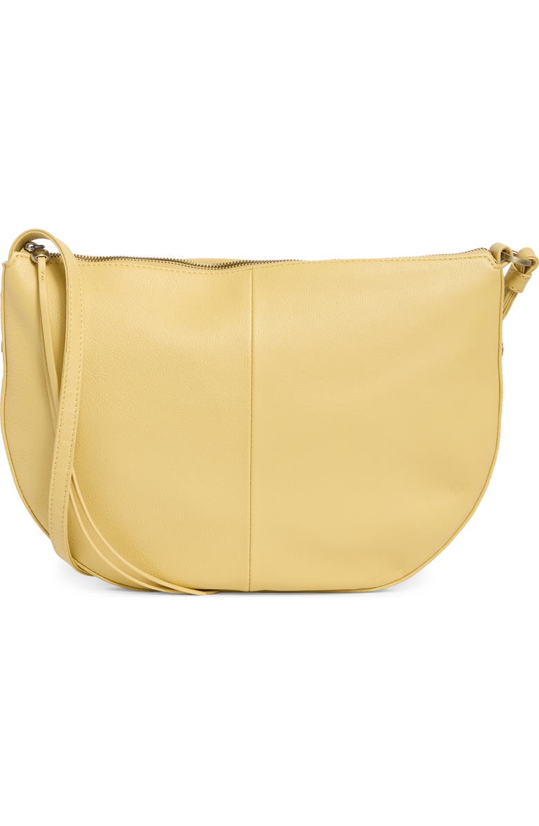 HOBO Cosmo Leather Shoulder Bag, Main, color, Flax