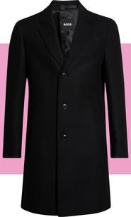 BOSS Hendrick Wool Blend Coat