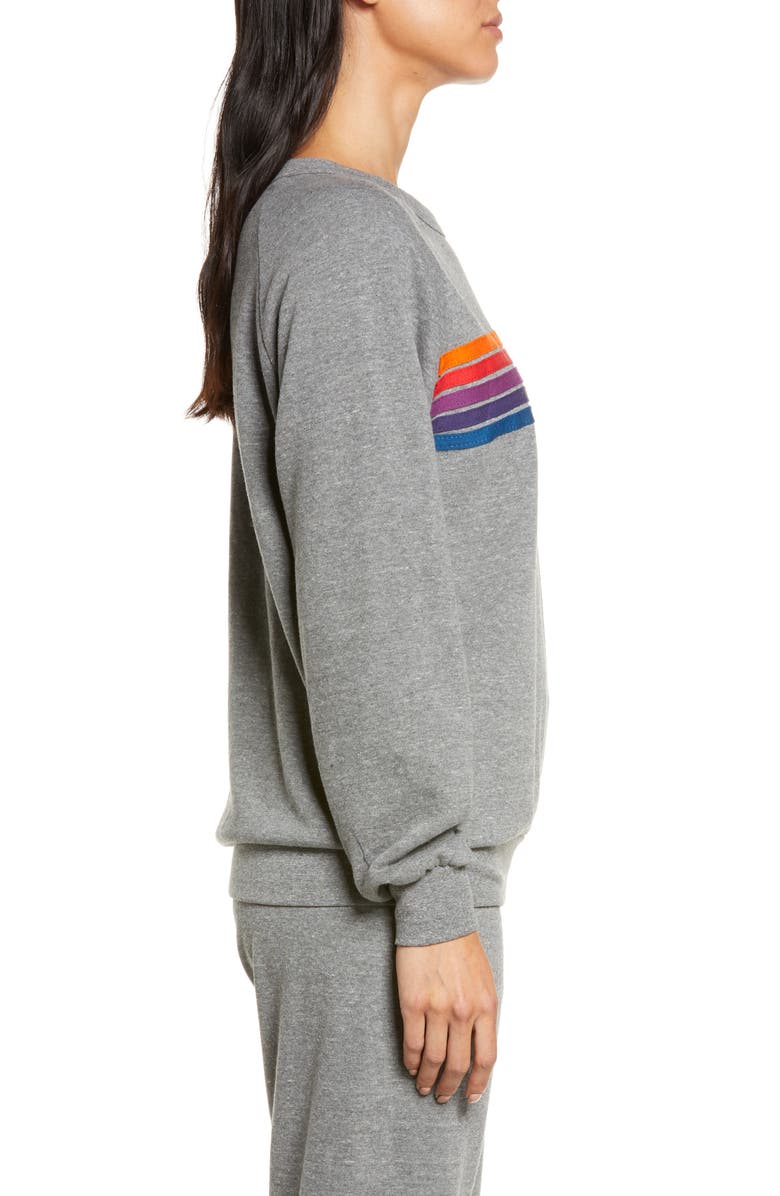 Aviator Nation 5-Stripe Sweatshirt, Alternate, color, 