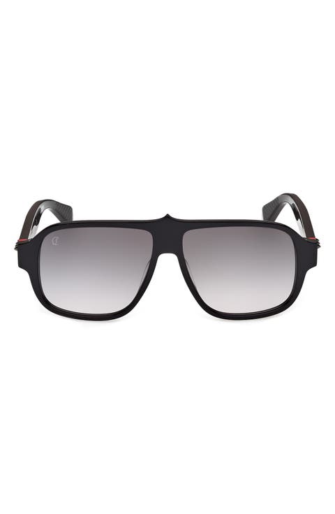 59mm Gradient Navigator Sunglasses