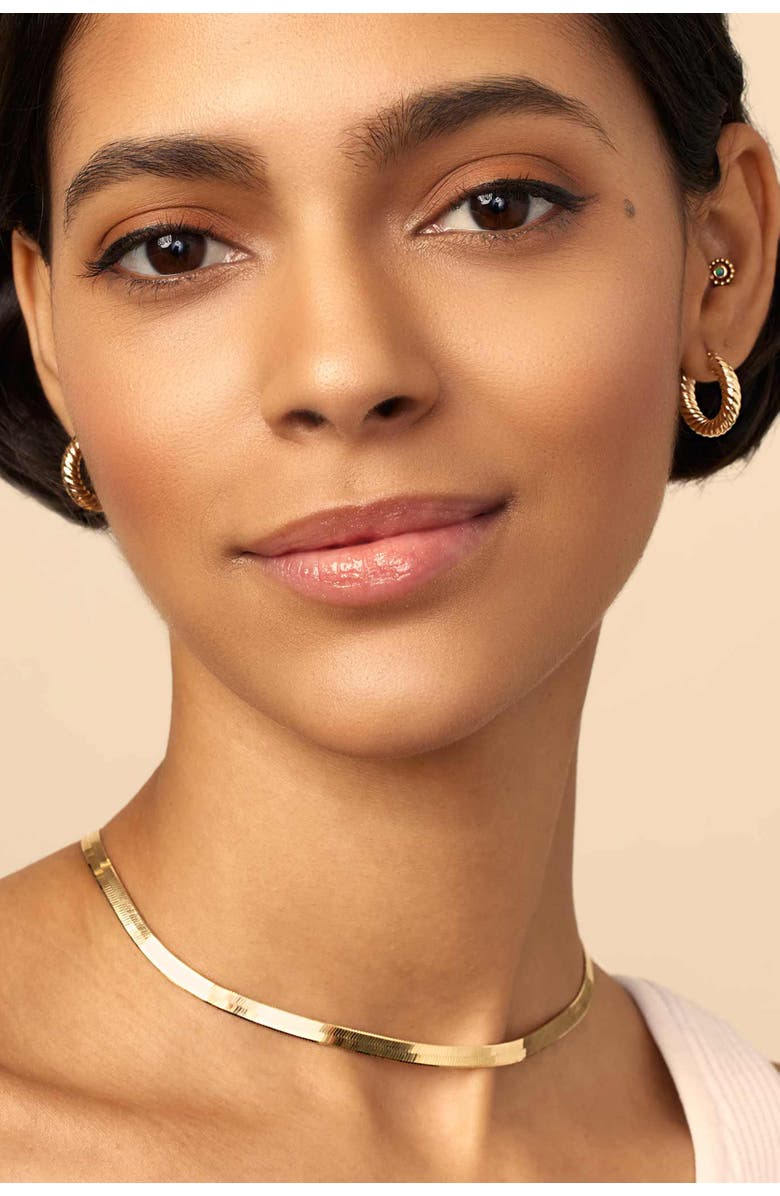 Oradina 14K Yellow Gold Goddess Bold Hoops, Alternate, color, Yellow Gold