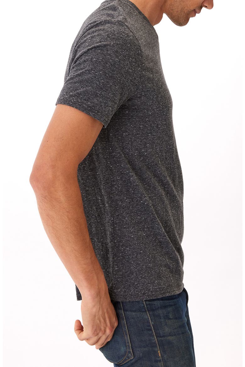 V-Neck T-Shirt, Alternate, color, HEATHER BLACK