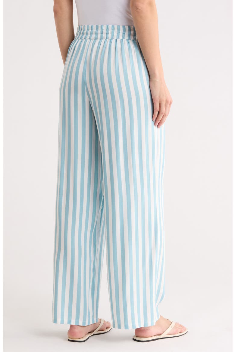 Pipeline Printed Wide Leg Beach Pants, Alternate, color, LIGHT BLUE STRIPE