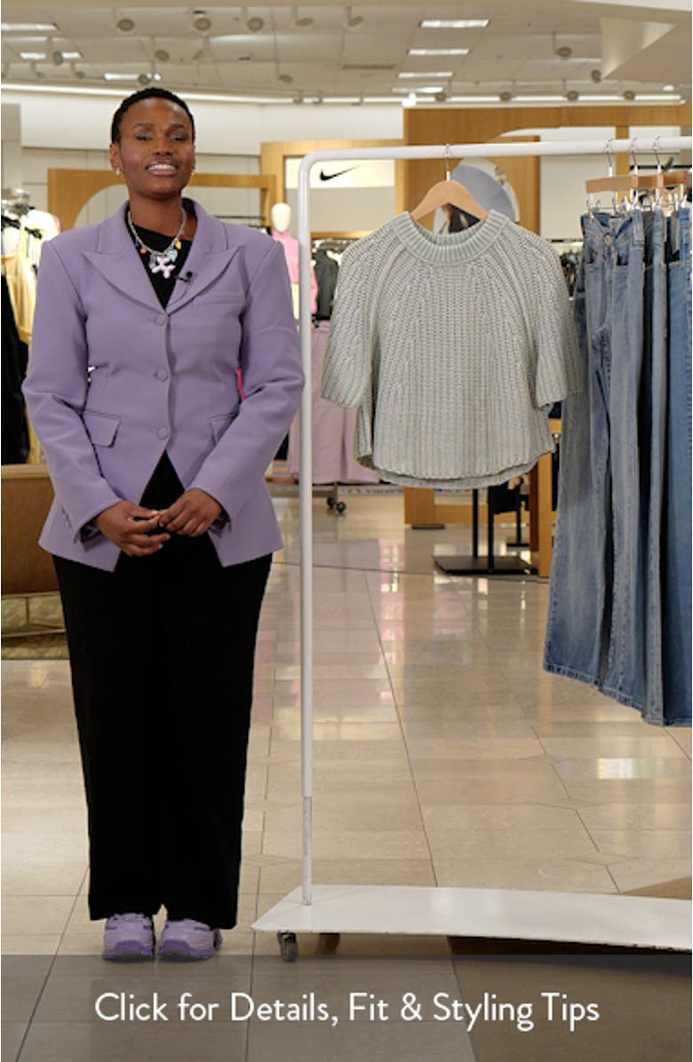 Amy Short Sleeve Cotton Sweater, sales video thumbnail