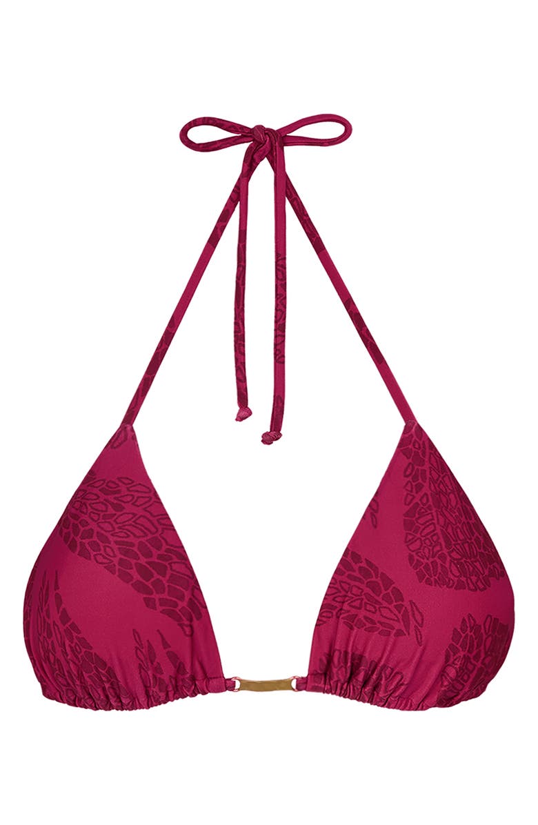 ViX Paula Hermanny Roseate Candice Triangle Bikini Top, Alternate, color, Pink Multi