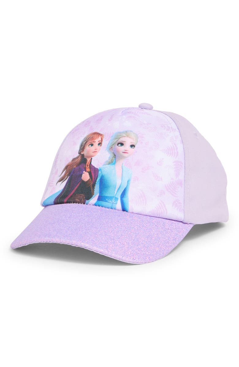 USPA ACCESSORIES Kids' Disney Frozen Anna & Elsa Baseball Cap, Main, color, 