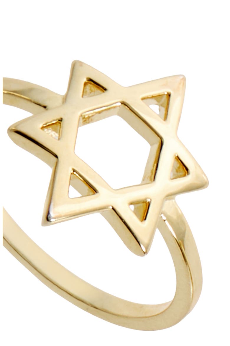 Star of David Ring, Alternate, color, GOLD