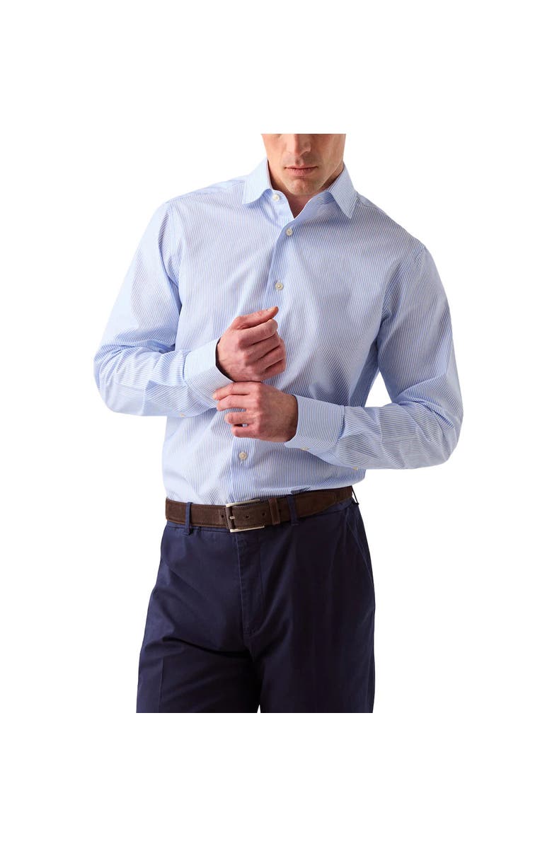 Robert Talbott Reynolds Dobby Stripe Shirt in Contemporary Fit, Alternate, color, Blue