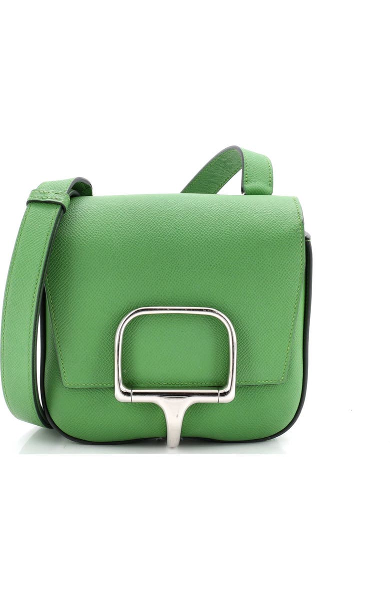 Pre-Owned Hermes Della Cavalleria Shoulder Bag Epsom Mini, Main, color, Vert Yucca